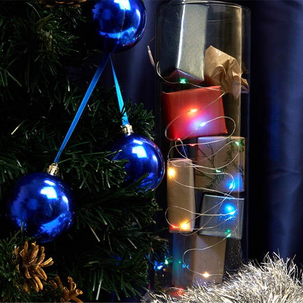 Гирлянда линейная Роса CL575 50LED мультиколор постоянного свечения 5м IP20 прозрачный шнур USB 5V