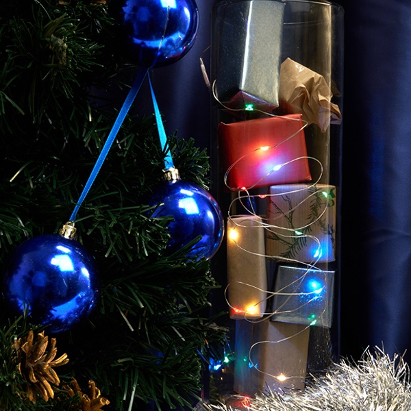 Гирлянда линейная Роса CL576 100LED мультиколор постоянного свечения 10м IP20 прозрачный шнур USB 5V