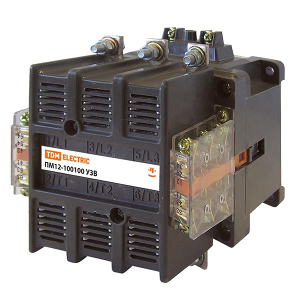 Пускатель электромагнитный TDM ПМ12-100100 У3В 100А 230В АС 4НО+2НЗ