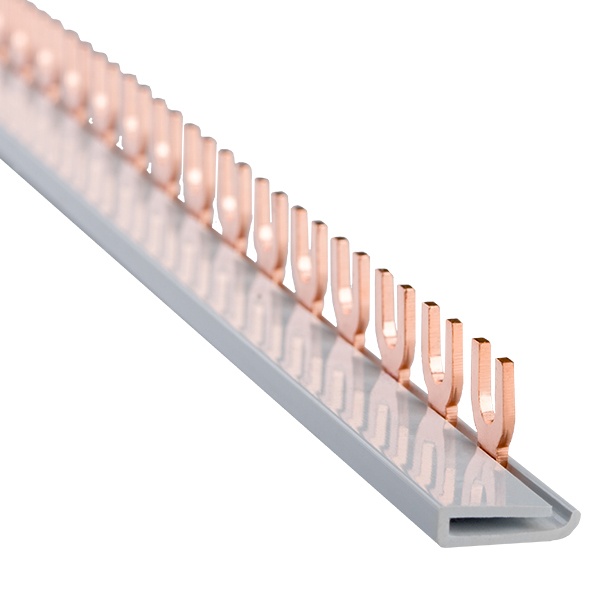 Шина соединительная КЭАЗ типа FORK (вилка) 1Р 100А 54 модуля длина 1000мм