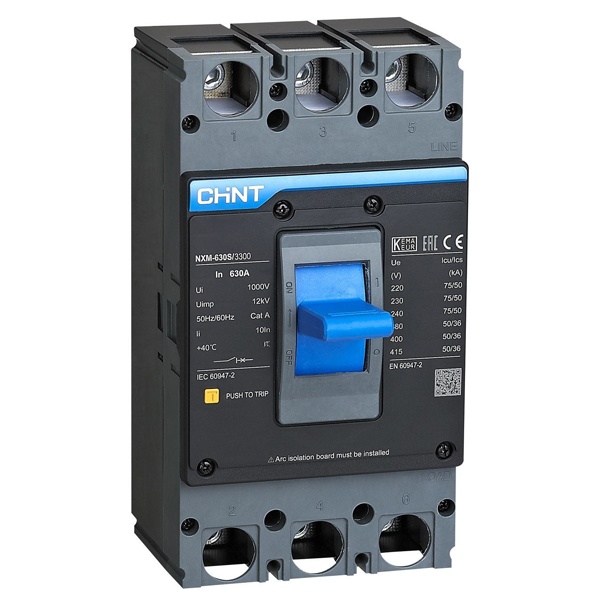 Автоматический выключатель Chint NXM-630S/3P 400A 10Iн 50кА (автомат электрический)