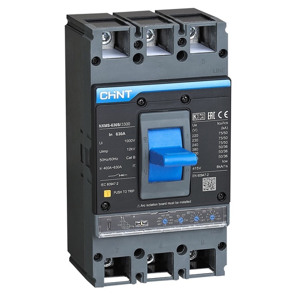 Автоматический выключатель Chint NXMS-1000H/3Р 1000A 70кА с электронным расцепителем (автомат электрический)