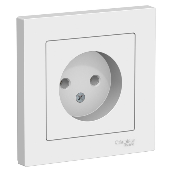 Розетка без заземления SE AtlasDesign 16А в сборе, лотос [уп 5 шт]