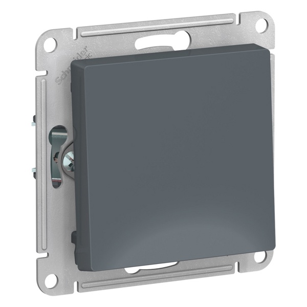 Одноклавишный выключатель 2-полюсный SE AtlasDesign 10A механизм, грифель