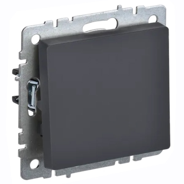 Переключатель перекрестный 1-клавишный ИЭК BRITE 10А графит (ВС10-1-3-БрГ)