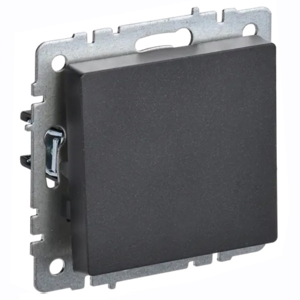 Переключатель перекрестный 1-клавишный ИЭК BRITE 10А черный (ВС10-1-3-БрЧ)