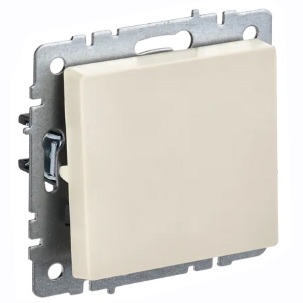 Переключатель перекрестный 1-клавишный ИЭК BRITE 10А бежевый (ВС10-1-3-БрКр)