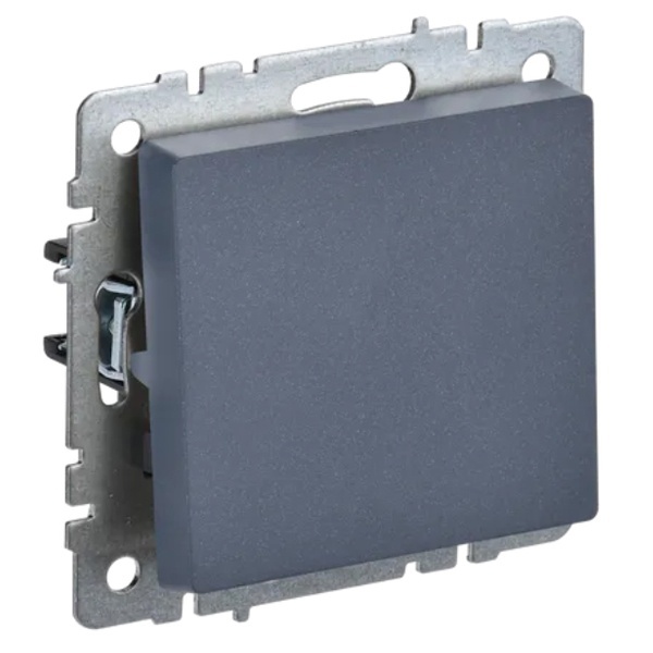 Переключатель перекрестный 1-клавишный ИЭК BRITE 10А маренго (ВС10-1-3-БрМ)