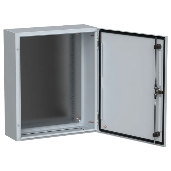 Щит металлический влагозащищенный ИЭК TITAN5 ЩМП 600х500х200мм с монтажной платой УХЛ1 IP66 серый