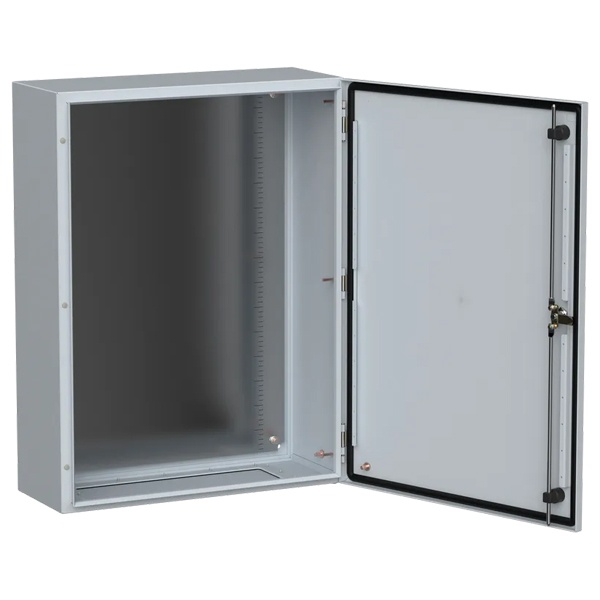 Щит металлический влагозащищенный ИЭК TITAN5 ЩМП 800х600х250мм с монтажной платой УХЛ1 IP66 серый