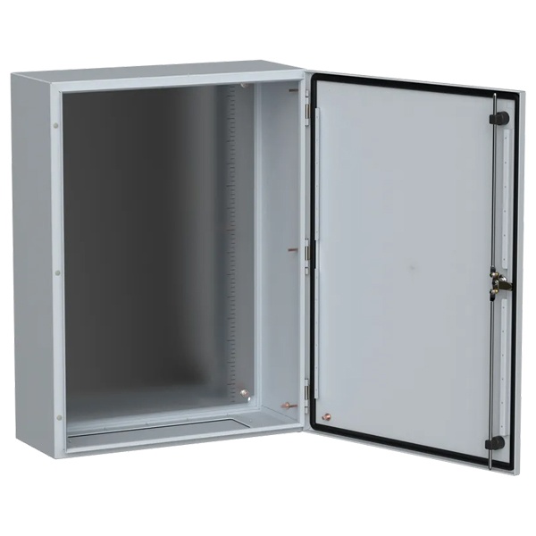 Щит металлический влагозащищенный ИЭК TITAN5 ЩМП 800х600х300мм с монтажной платой УХЛ1 IP66 серый