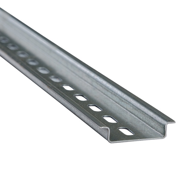 DIN-рейка КЭАЗ 1000 мм перфорированная 7,5x35 мм толщина 0,8 мм