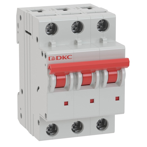 Автоматический выключатель DKC YON MD63 6A тип C 3P 6кА (автомат электрический)