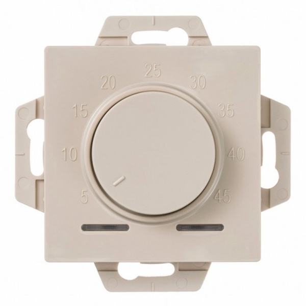 Термостат теплого пола электронный SE AtlasDesign 10A с датчиком механизм, песочный