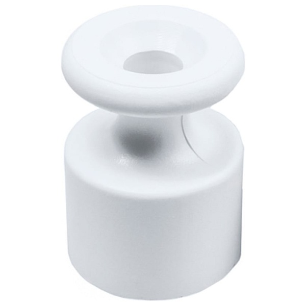 Изолятор Bironi Ришелье пластиковый белый [упак. 100шт]