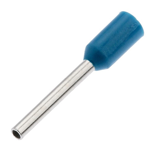 Наконечник КВТ НШВИ 0,25-8 штыревой втулочный изолированный 58862 [уп.100шт]