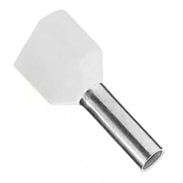 Наконечник КВТ НШВИ2 0,5-8 штыревой втулочный изолированный 47461 [уп.100шт]