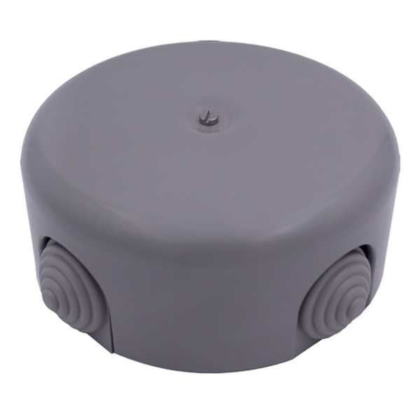 Накладная коробка Bironi Лизетта D110х35мм (4 кабельных ввода) пластик титан