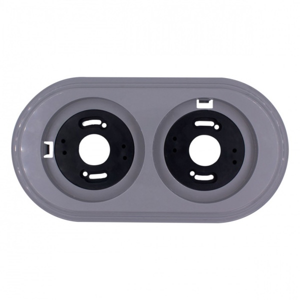 Рамка 2-я Bironi Лизетта, пластик титан