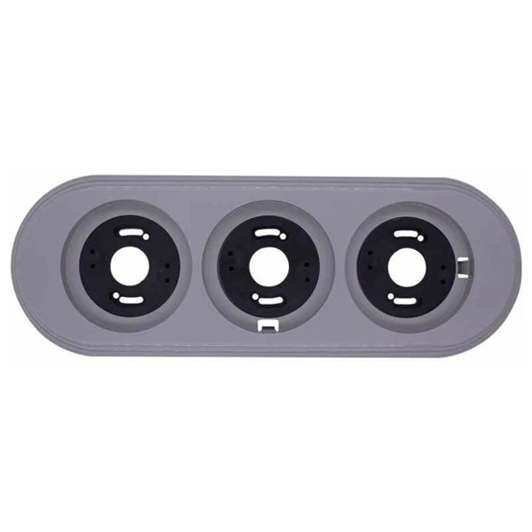 Рамка 3-я Bironi Лизетта, пластик титан