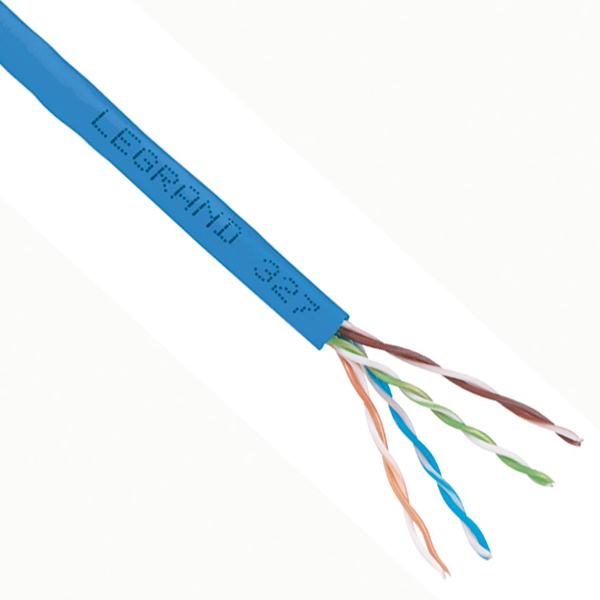 Кабель витая пара Legrand неэкранированный U/UTP 4х2хAWG23 cat 6 LSZH [бухта 305м] (провод для интернета)