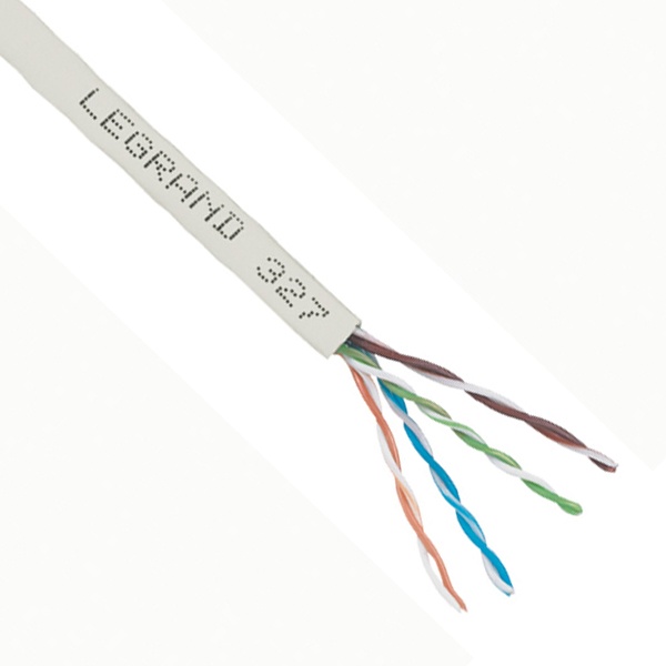 Кабель витая пара Legrand экранированный F/UTP 4х2хAWG24 cat 5e LSZH [бухта 305м] (провод для интернета)