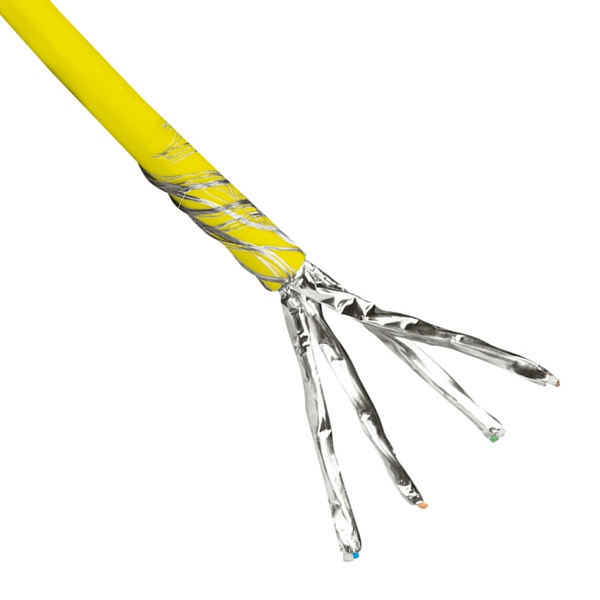 Кабель витая пара Legrand S/FTP-LSZH 4х2хAWG23 cat 6a [бухта 500м] (провод для интернета)