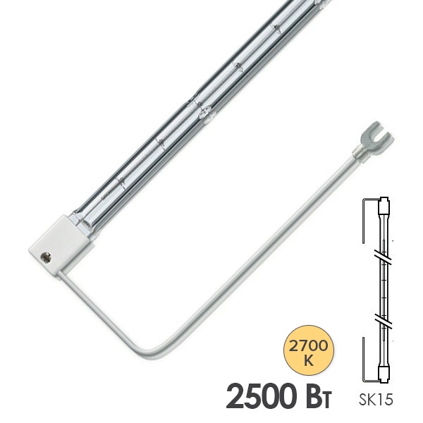 Лампа инфракрасная LightBest IRK 9023 2500W 400V SK15 382RU