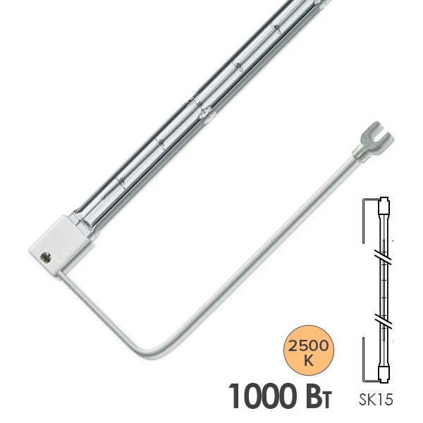Лампа инфракрасная LightBest IRK 9028 1000W 235V SK15 RU355 (13713Z/98)