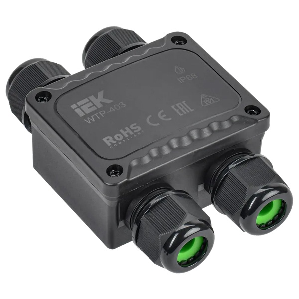 Коробка распределительная ИЭК WTP-403 4 ввода герметичная 123х82х42 мм IP68