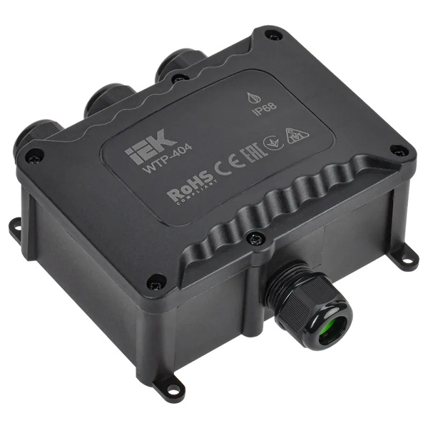 Коробка распределительная ИЭК WTP-404 4 ввода герметичная 129х120х55 мм IP68