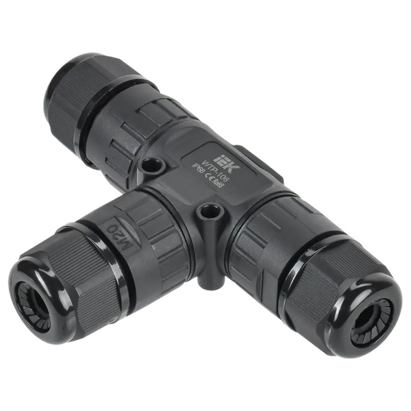 Коннектор кабельный ИЭК герметичный WTP-106 3 PIN IP68