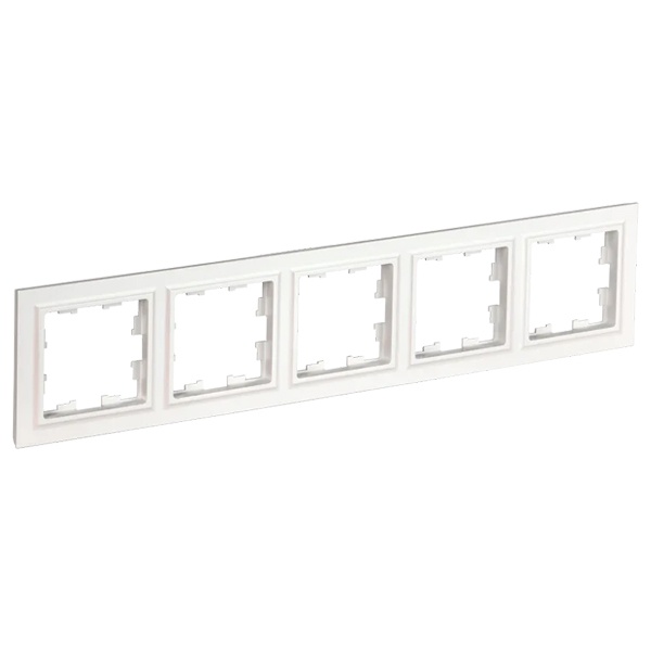 Рамка на 5 постов ИЭК BRITE белый (РУ-5-БрБ)