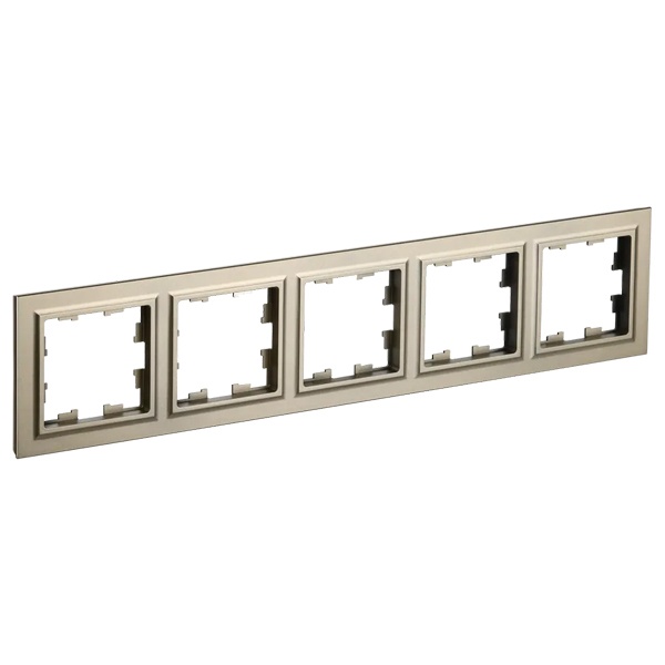 Рамка на 5 постов ИЭК BRITE шампань (РУ-5-БрШ)