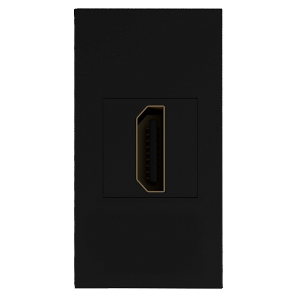 Розетка Donel HDMI 1модуль 22.5х45мм черный
