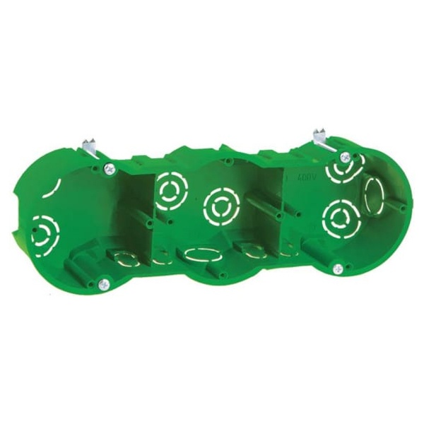 Коробка установочная ИЭК КМ40024 212х70x45 мм 3-местная для полых стен