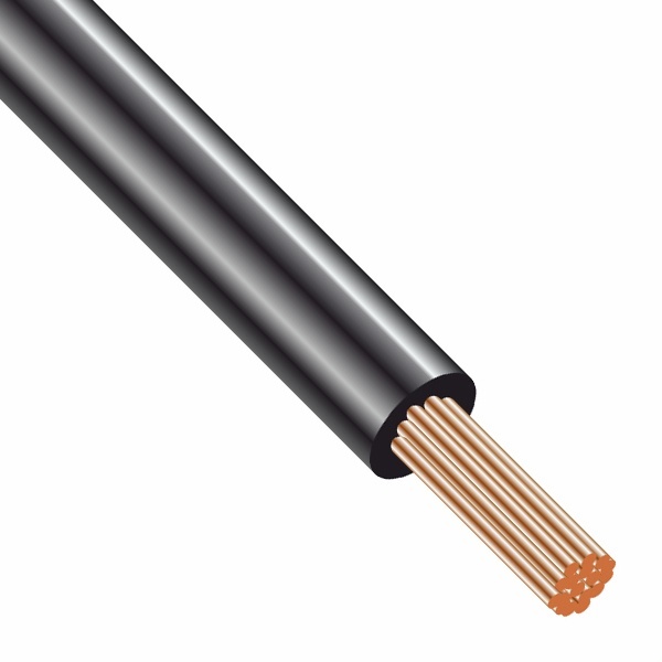 Провод установочный ПуГВнг(А)-LS 1х70 гибкий силовой медный (ПВ-3) черный ГОСТ 31947