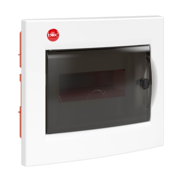 Щиток встраиваемый DKC RAM base 8м прозрачная дверь клеммный блок 63А IP41 белый