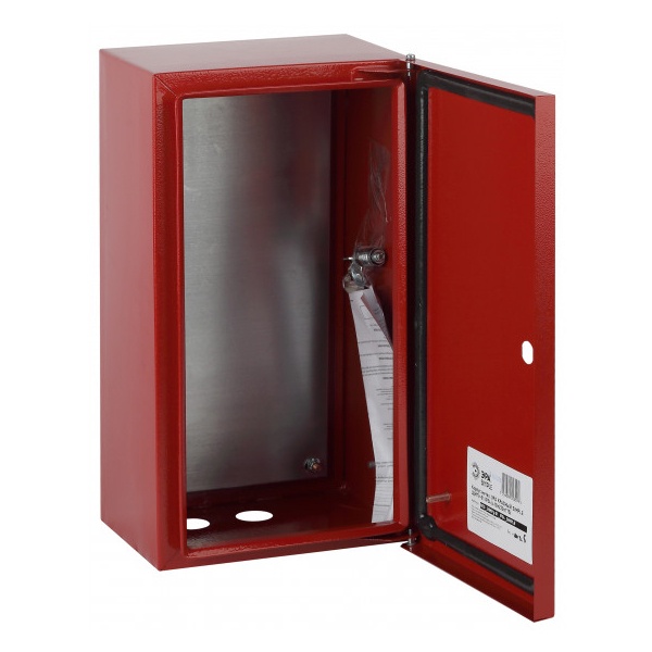 Корпус металлический ЭРА ЩМПг-01 (410х220х175мм) с монтажной панелью IP54 красный SIMPLE