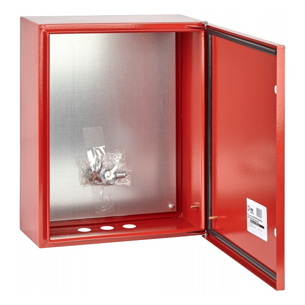 Корпус металлический ЭРА ЩМПг-06 (500х400х175мм) с монтажной панелью IP54 красный SIMPLE