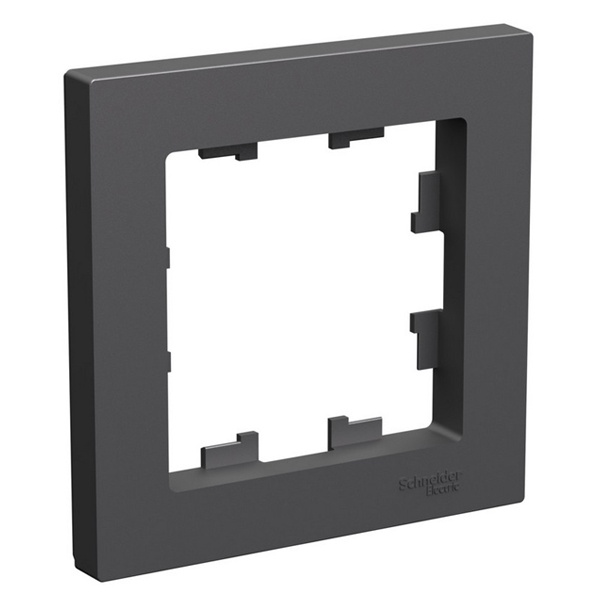 Рамка SE AtlasDesign 1 пост, базальт [уп 10 шт]