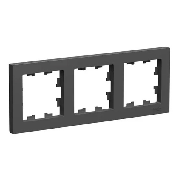 Рамка SE AtlasDesign 3 поста, базальт [уп 5 шт]