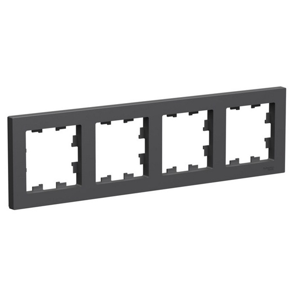 Рамка SE AtlasDesign 4 поста, базальт [уп 5 шт]