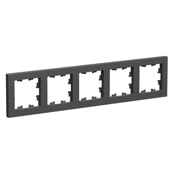 Рамка SE AtlasDesign 5 постов, базальт [уп 5 шт]