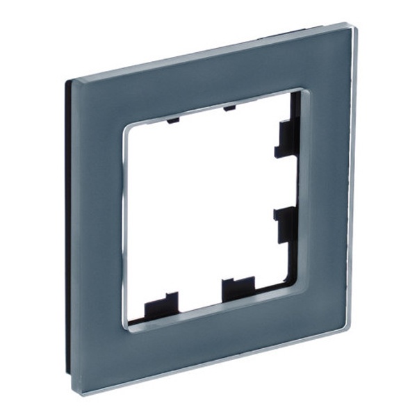 Рамка SE AtlasDesign Nature 1 пост, натуральное стекло грифель