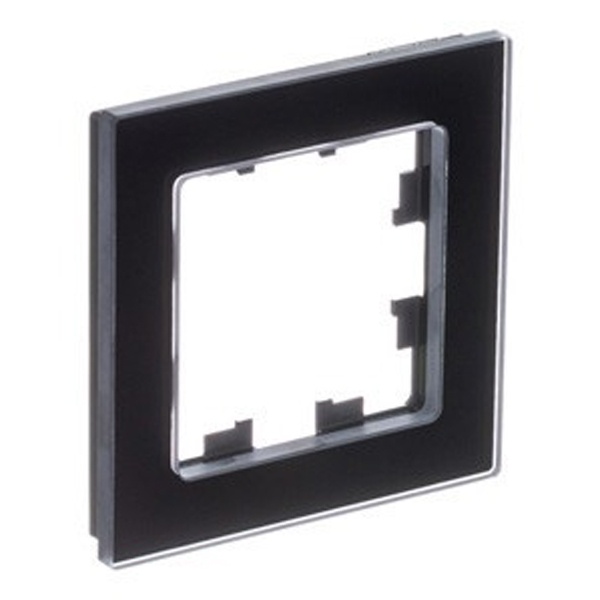 Рамка SE AtlasDesign Nature 1 пост, натуральное стекло черный