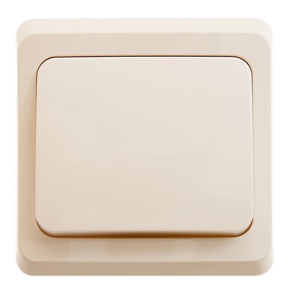 1-клавишный выключатель SE Этюд 10A, скрытой установки, кремовый