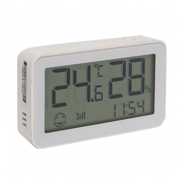 Датчик температуры и влажности EKF с экраном и возможностью отправки уведомления Zigbee Connect