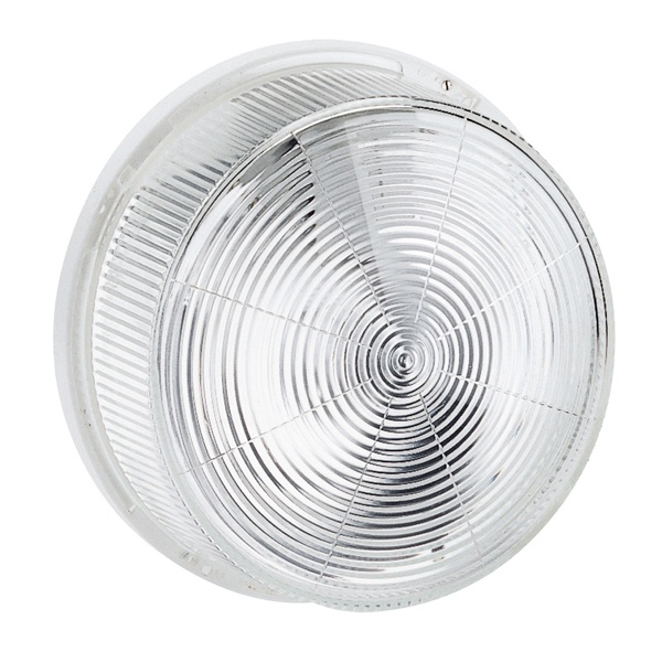 Светильник накладной Legrand под лампу E27 MAX 100W IP44 стеклянный рассеиватель, белый