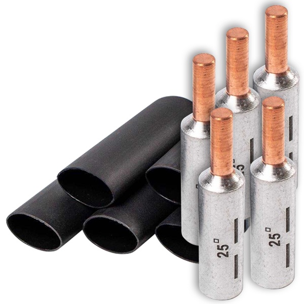 Набор КВТ НСА-25 для подключение проводов СИП 25 мм2 к автоматическим выключателям (5шт)